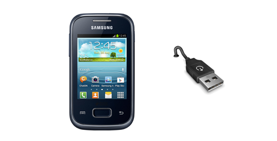 How to connect Samsung Galaxy Pocket to PC, using a USB cable?
