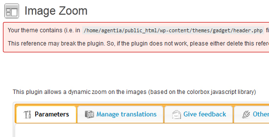 Image Zoom WP plugin conflict with jQuery?