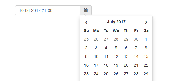 Bootstrap Datepicker example, download, css?