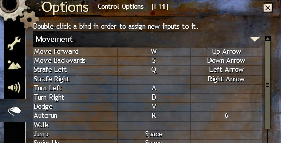 Guild Wars 2 key bindings for small hands?