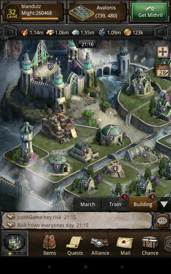 The Hobbit Kingdoms level 10 keep looks bigger on the map