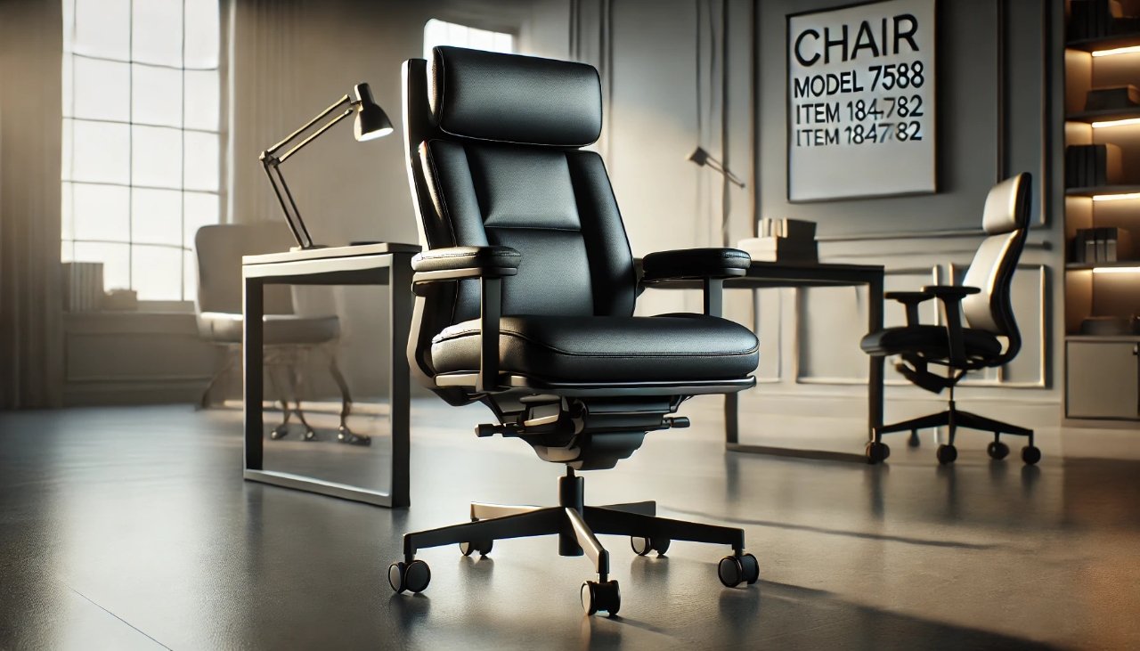 Chair Model 7588 Item 184782 in a sleek, modern workspace showcasing comfort and ergonomic design.