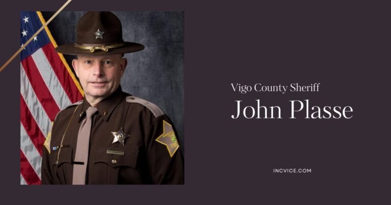 A tribute image of Vigo County Sheriff John Plasse Obituary John Plasse, capturing his legacy and commitment to community service.